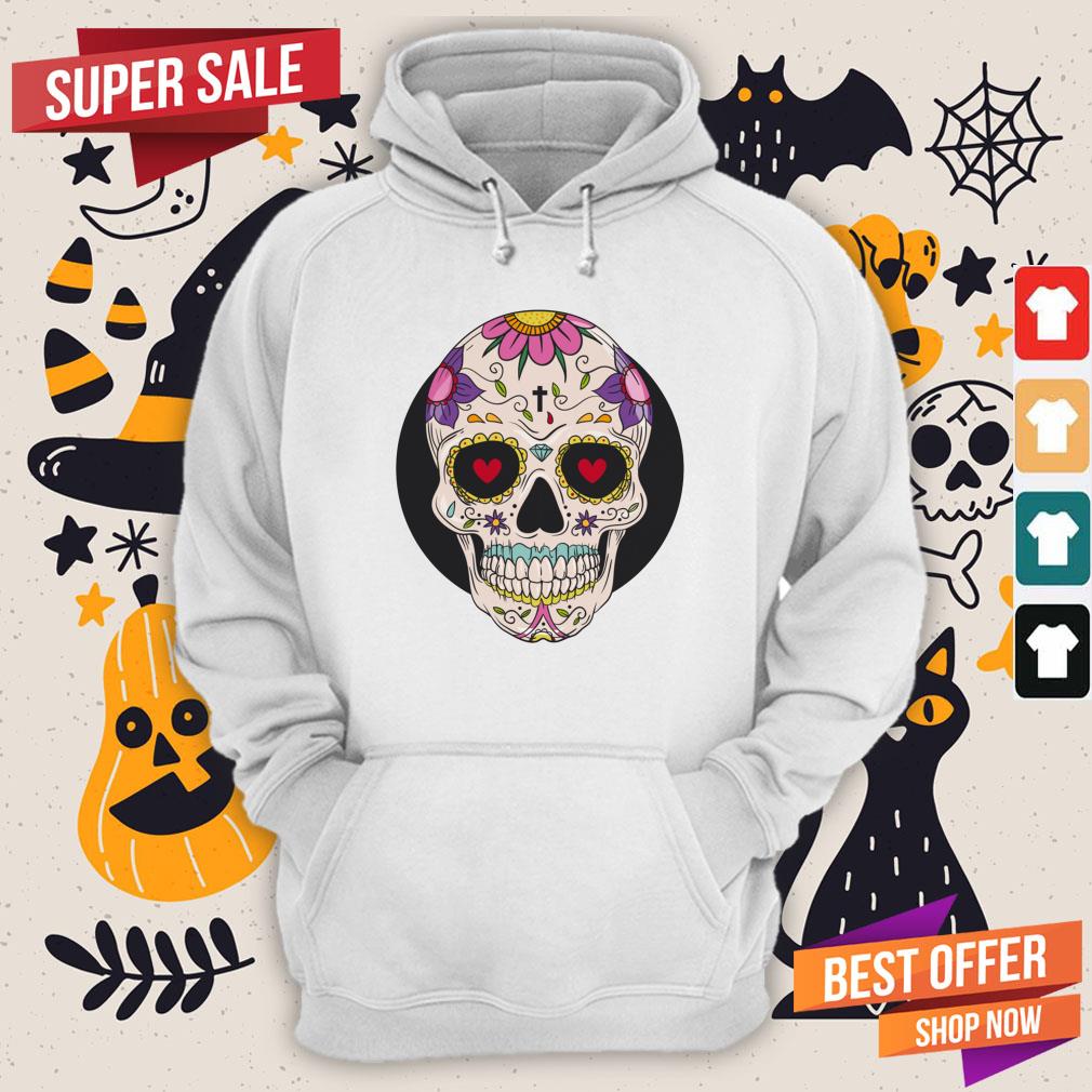 Sugar Skull Day Of The Dead Dia De Muertos Shirt - Image 5
