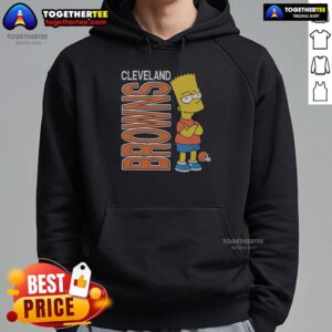 Alternative view of Good The Simpsons Bart X Cleveland Browns T-Shirt
