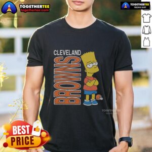 Good The Simpsons Bart X Cleveland Browns T-Shirt