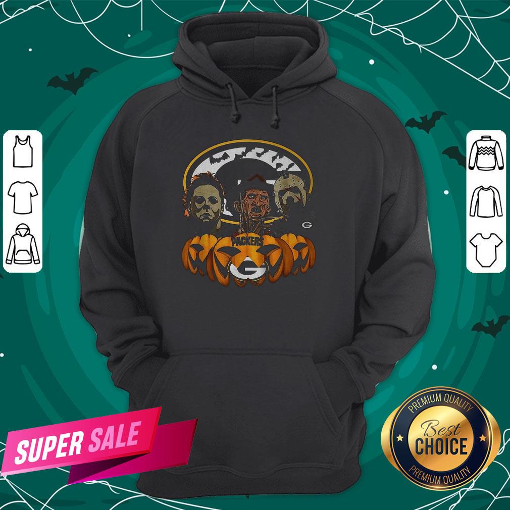 Michael Myers Jason Voorhees And Freddy Krueger Green Bay Packers Halloween Shirt - Image 5