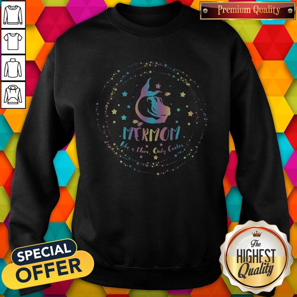 Mermon Like Mom Only Cooler Mermaid Shirt - Image 2