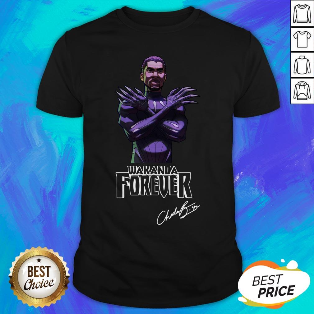 Actor Chadwick Boseman The Black Panther Marvel Wakanda Forever Shirt