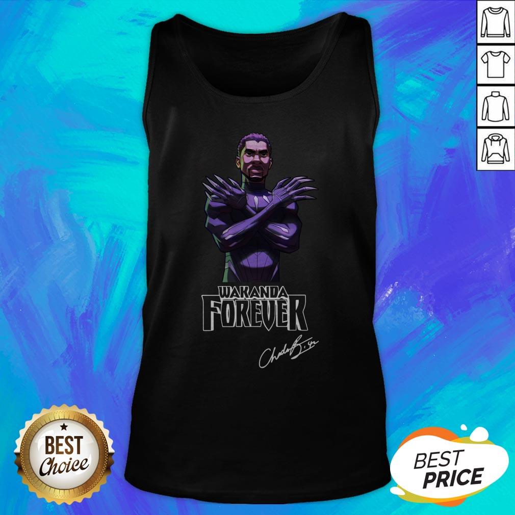 Actor Chadwick Boseman The Black Panther Marvel Wakanda Forever Shirt - Image 5