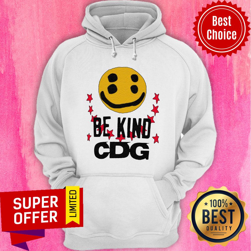 Awesome CDG Smiley Face Be Kind Shirt - Image 2