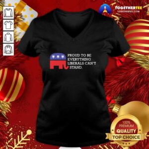 Alternative view of Top Proud To Be Everything Liberals Can’t Stand Elephant Election Shirt