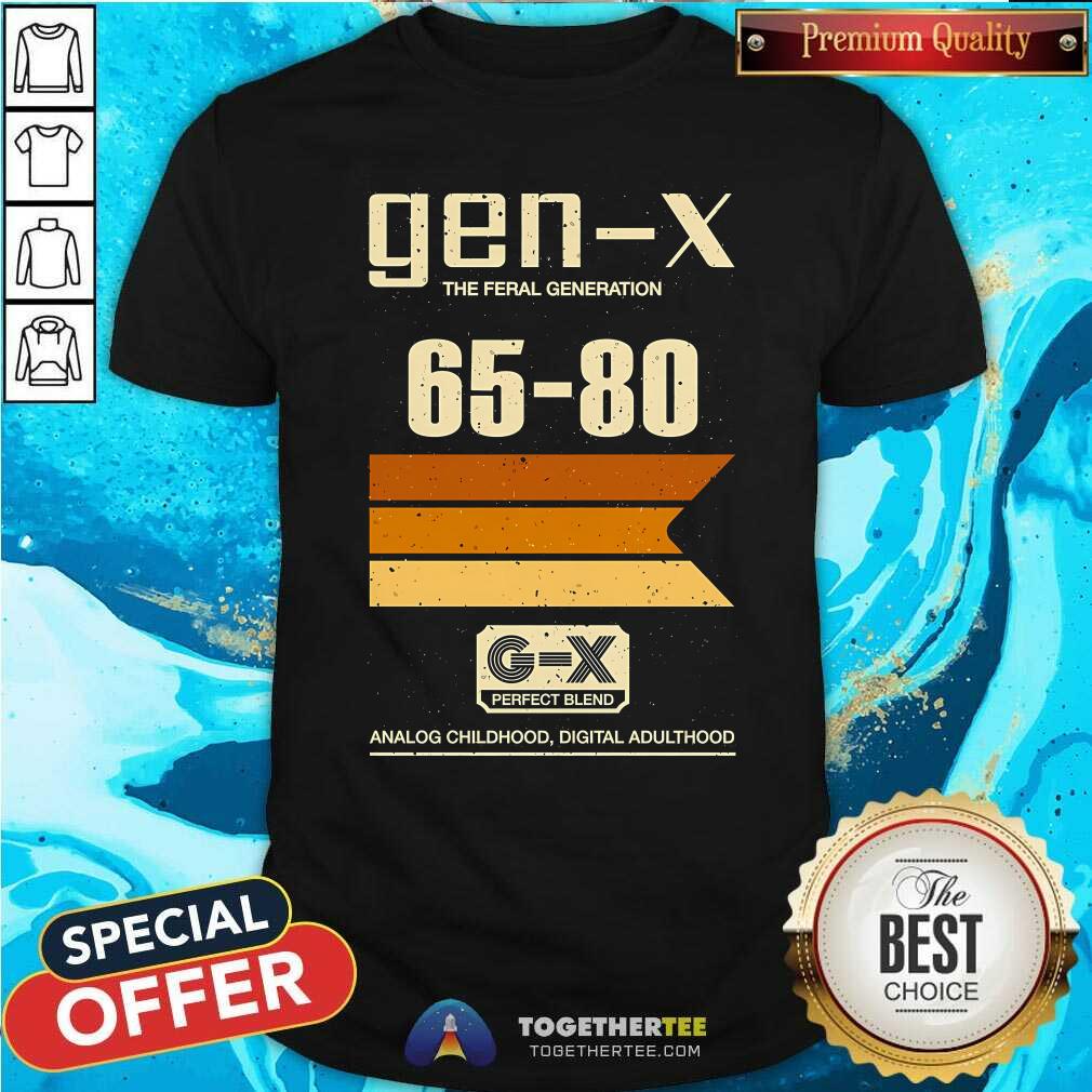 Nice Gen X The Feral Generation Memories 65-80 T-Shirt