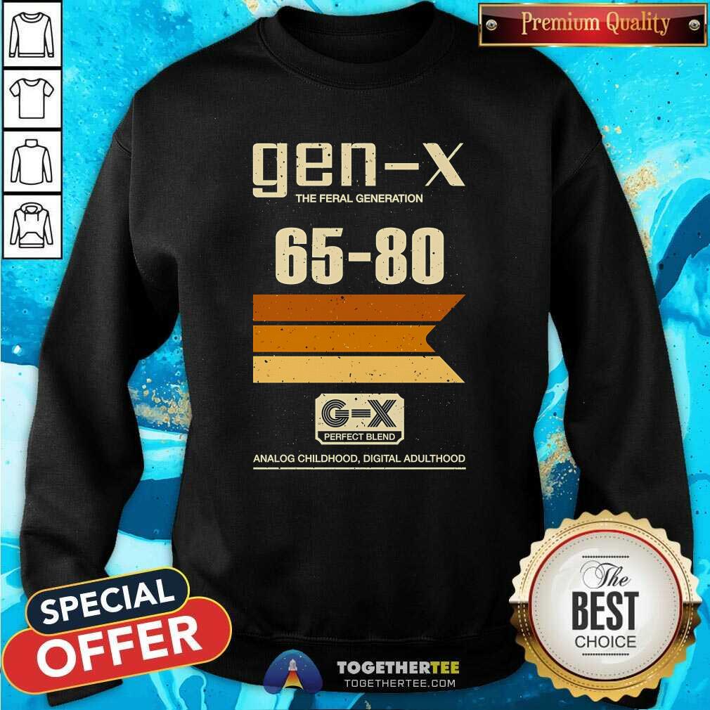 Nice Gen X The Feral Generation Memories 65-80 T-Shirt - Image 4