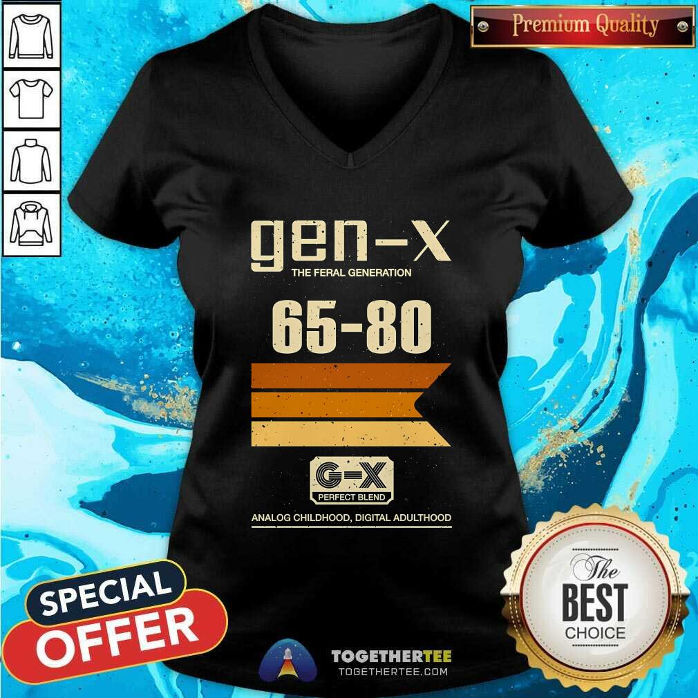 Nice Gen X The Feral Generation Memories 65-80 T-Shirt - Image 2