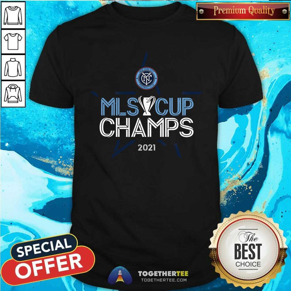 Official New York City FC Fanatics 2021 MLS Cup Champions T-Shirt