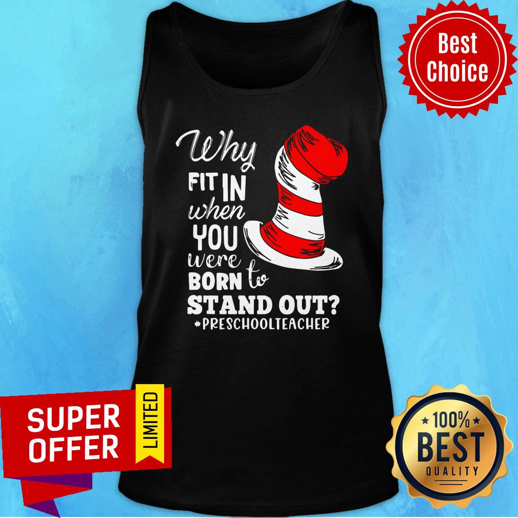 Fit In When You Were Born To Stand Out Preschool Teacher Shirt - Image 3