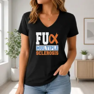 Alternative view of Nice Fck Multiple Sclerosis Shirt