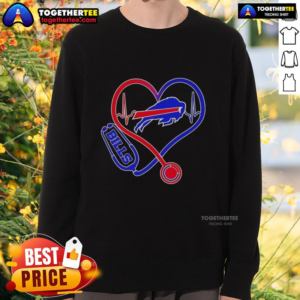 Premium Nurse Love Buffalo Bills T-Shirt - Image 5