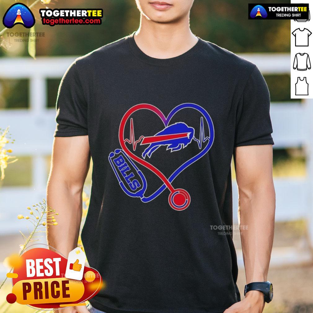 Premium Nurse Love Buffalo Bills T-Shirt