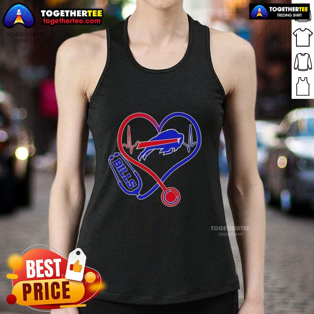 Premium Nurse Love Buffalo Bills T-Shirt - Image 4