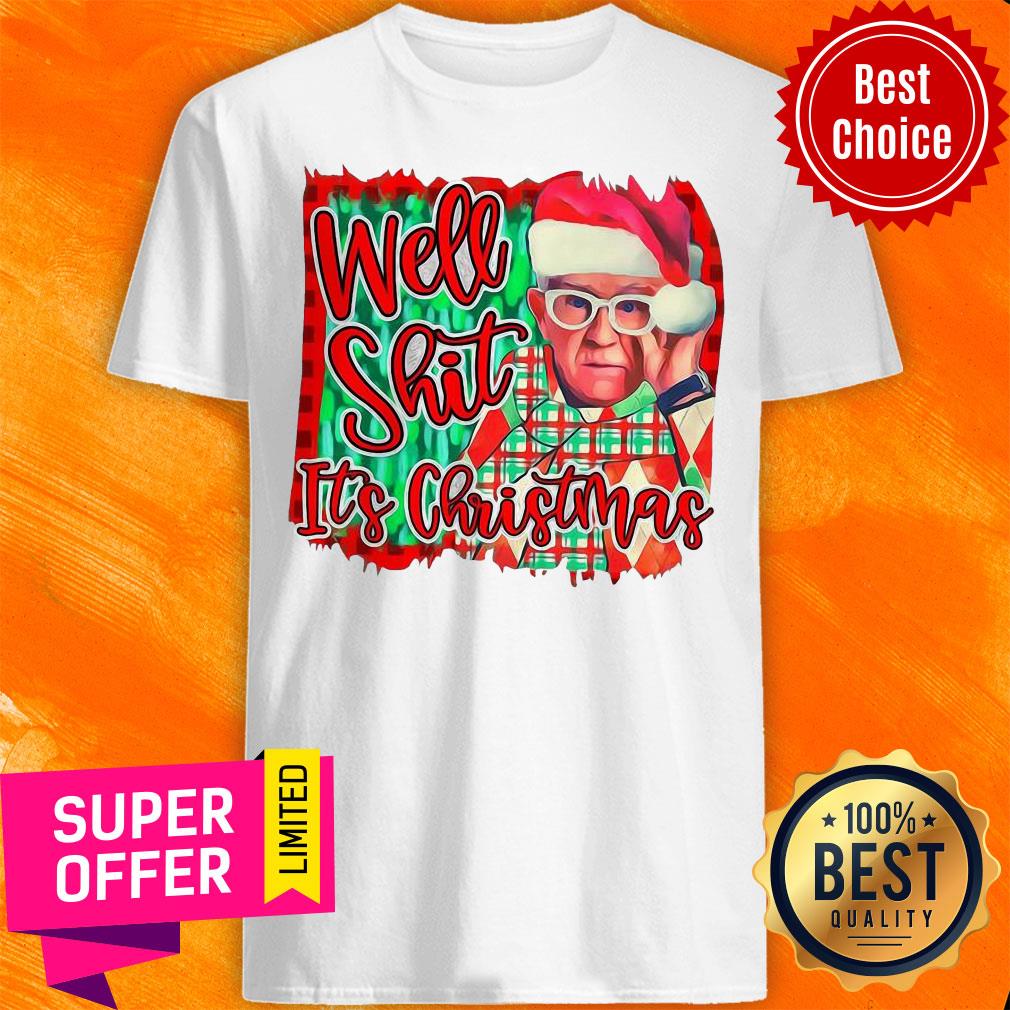 Awesome Leslie Jordan Santa Well Shit It’s Christmas Shirt