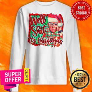 Alternative view of Awesome Leslie Jordan Santa Well Shit It’s Christmas Shirt