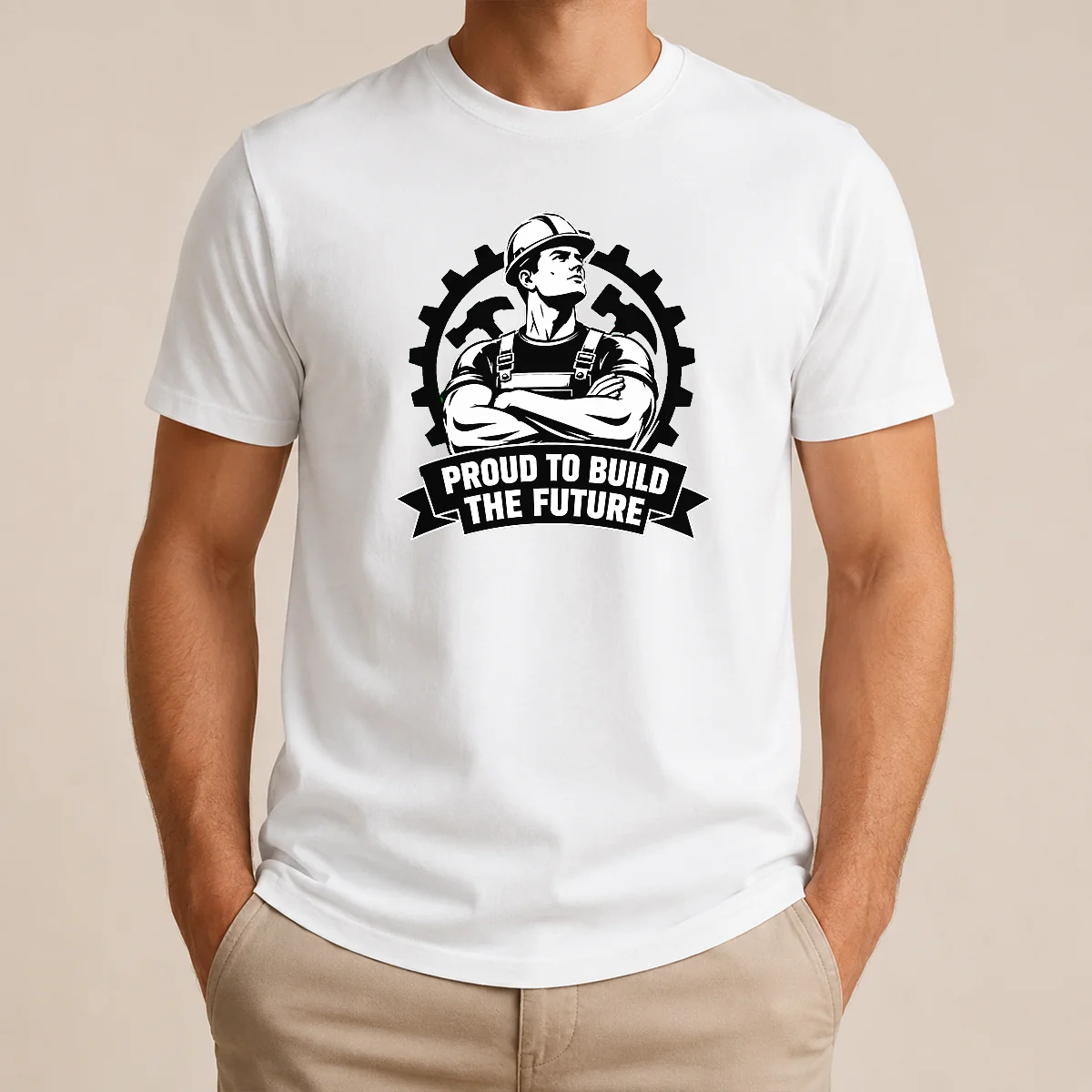 Pretty Funny Labour Day Proud Worker Silhouette Shirt