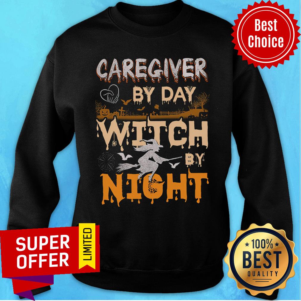 Caregiver By Day Witch By Night Shirt - Image 5