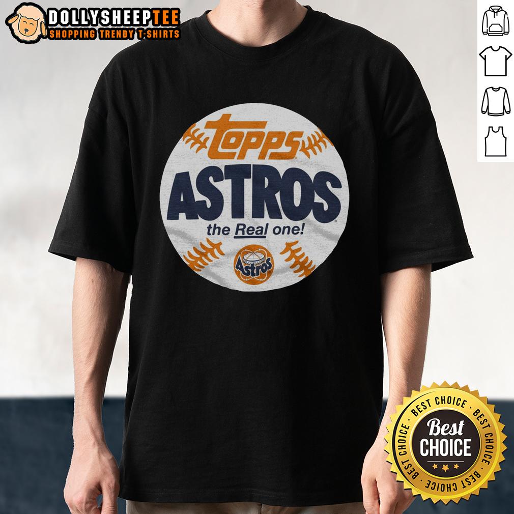 Premium Houston Astros MLB X Topps Baseball The Real One T-Shirt