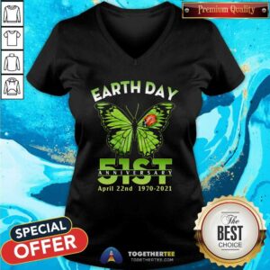 Alternative view of Awesome Earth Day 51st Anniversary 2021 Butterfly Shirt