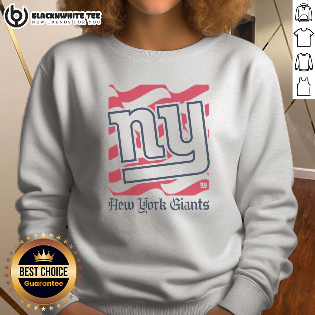 Awesome New York Giants American Heritage Wordmark Shirt - Image 4