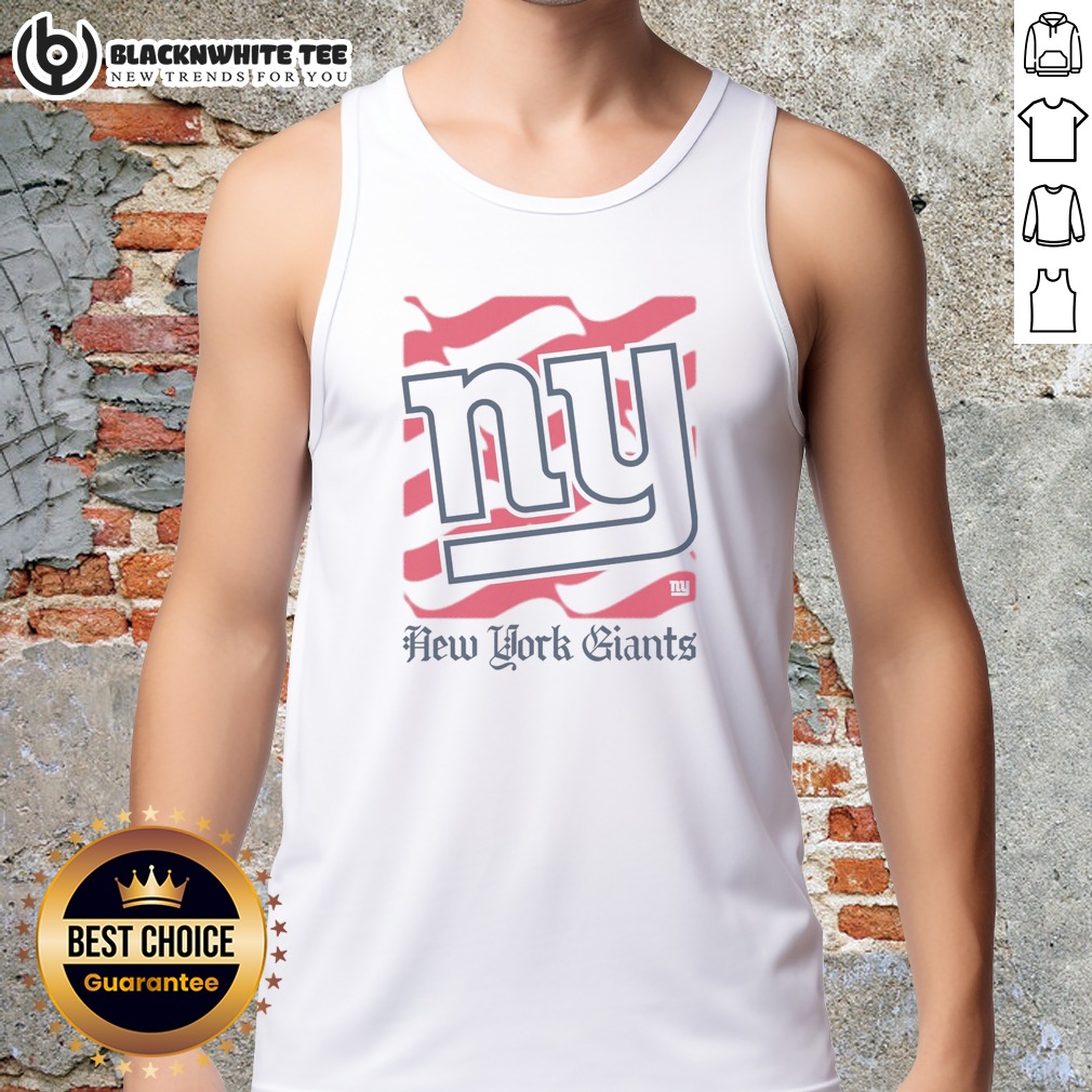 Awesome New York Giants American Heritage Wordmark Shirt - Image 5