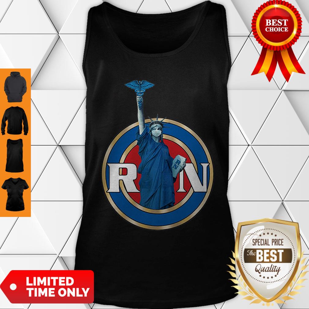 Nice Statue Of Liberty RN Registered Nurses Shirt - Image 5