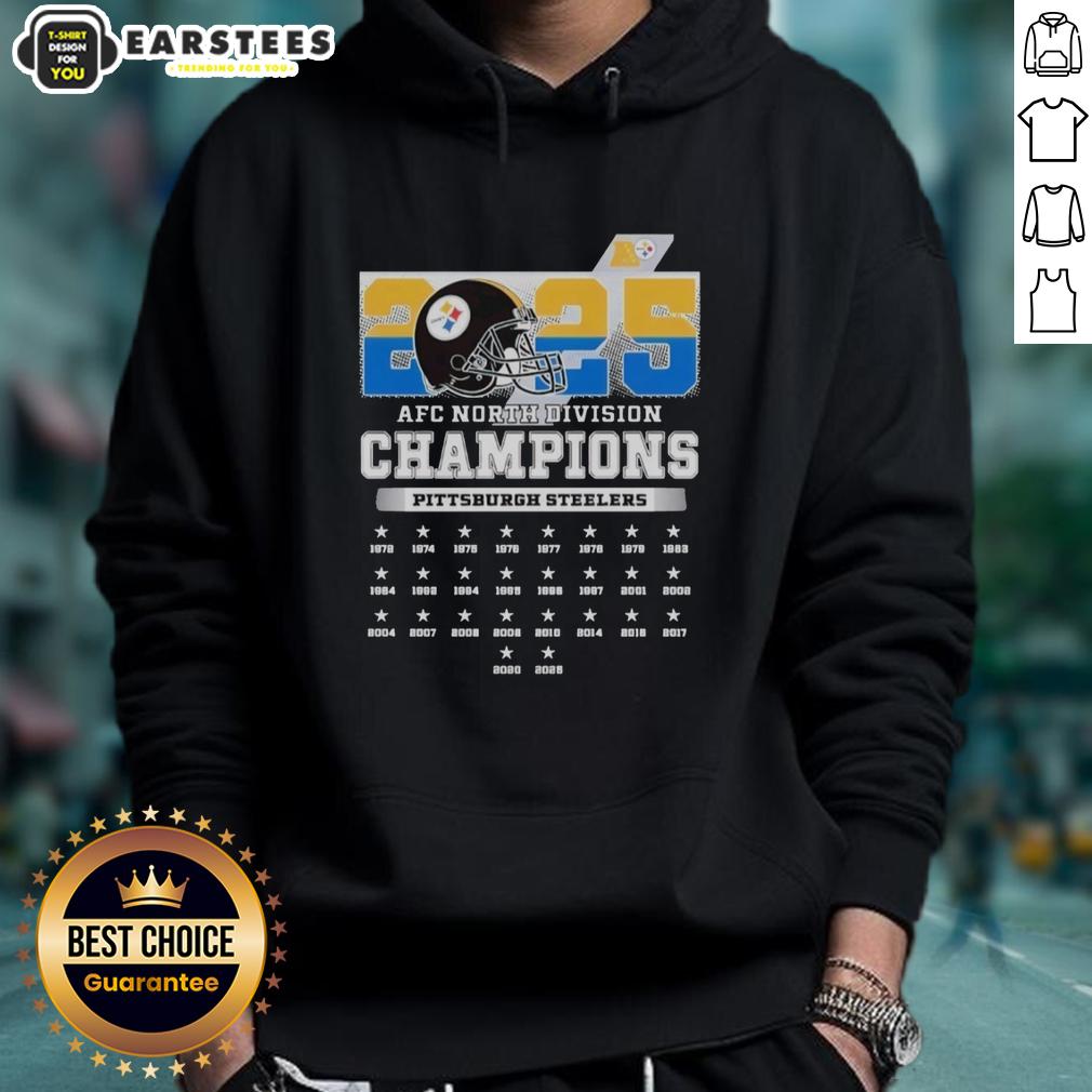 Good 2025 AFC South Division Champions Pittsburgh Steelers T-Shirt - Image 2