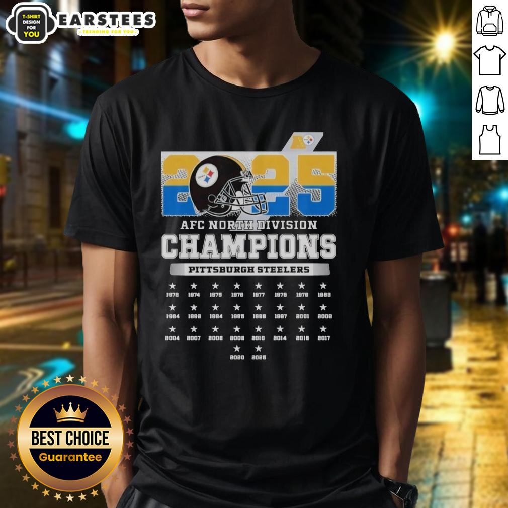 Good 2025 AFC South Division Champions Pittsburgh Steelers T-Shirt