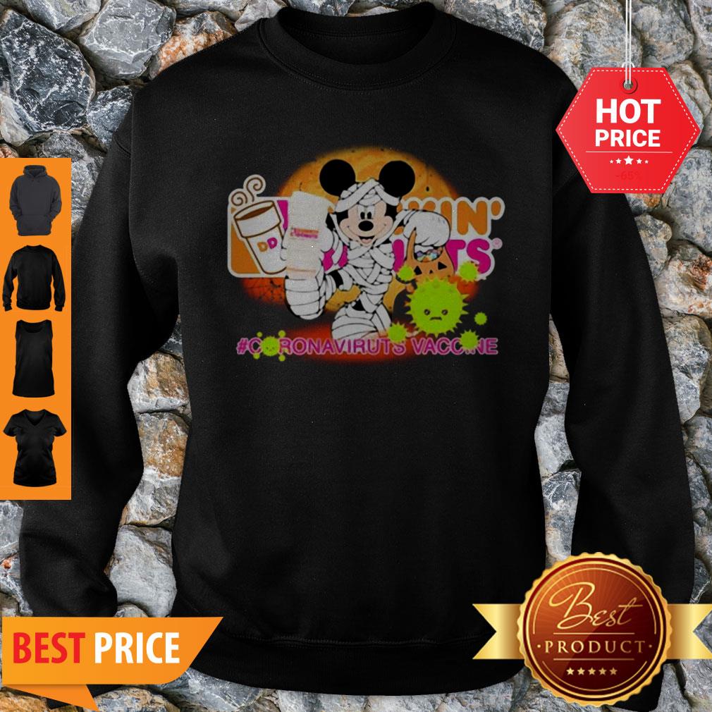 Mickey Mouse Dunkin’ Donuts Coronavirus Vaccine Shirt - Image 4