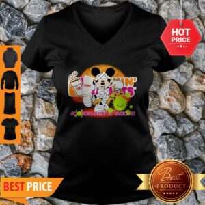 Alternative view of Mickey Mouse Dunkin’ Donuts Coronavirus Vaccine Shirt