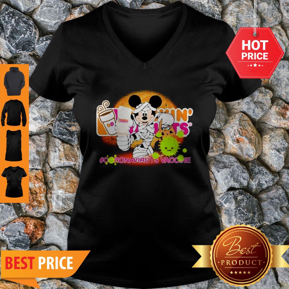 Mickey Mouse Dunkin’ Donuts Coronavirus Vaccine Shirt - Image 2