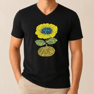 Alternative view of Original Love Island UK Tommy Murphy Stussy Sunflower Shirt