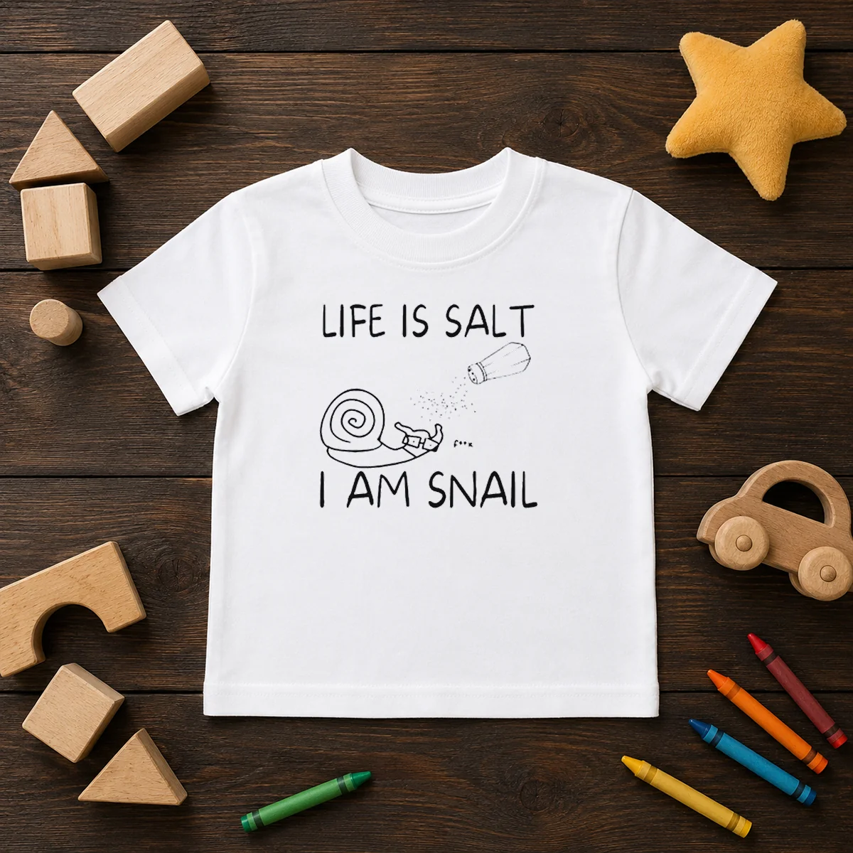 Nice Life Is Salt I Am Snail Meme Shirt - Image 9
