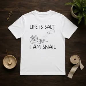 Nice Life Is Salt I Am Snail Meme Shirt