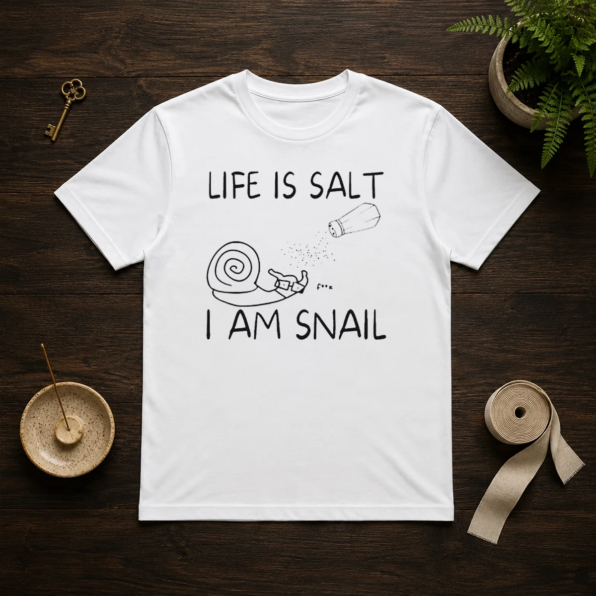 Nice Life Is Salt I Am Snail Meme Shirt