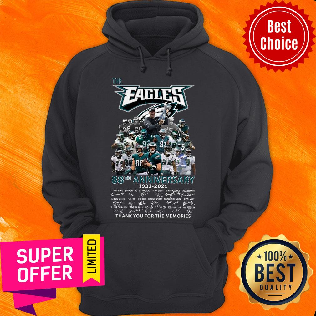 The Eagles 88th Anniversary 1933-2021 Thank You For The Memories Signatures Shirt - Image 3