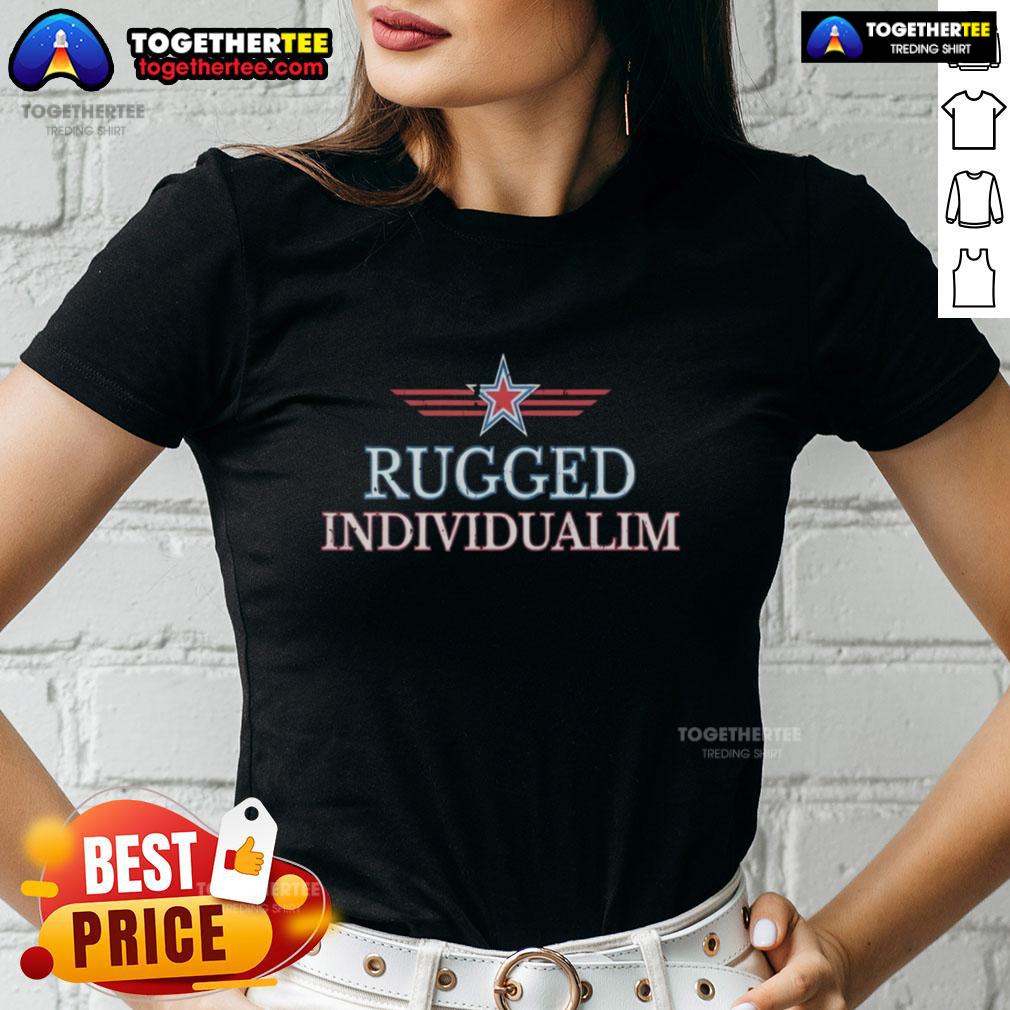 Funny Rugged Individualism Vintage USA T-Shirt - Image 3