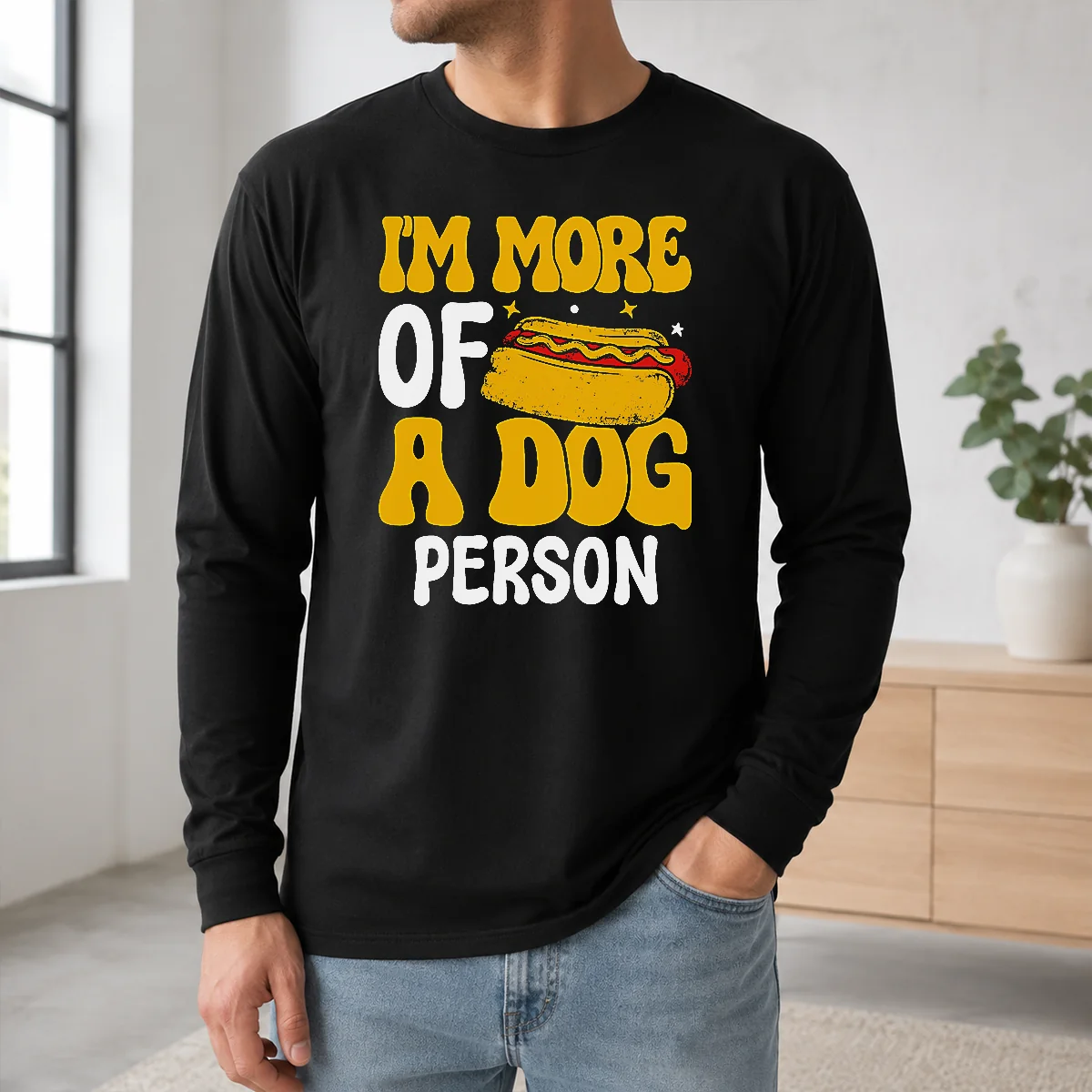 Good Hotdog Lover I'm More A Dog Person Shirt - Image 5