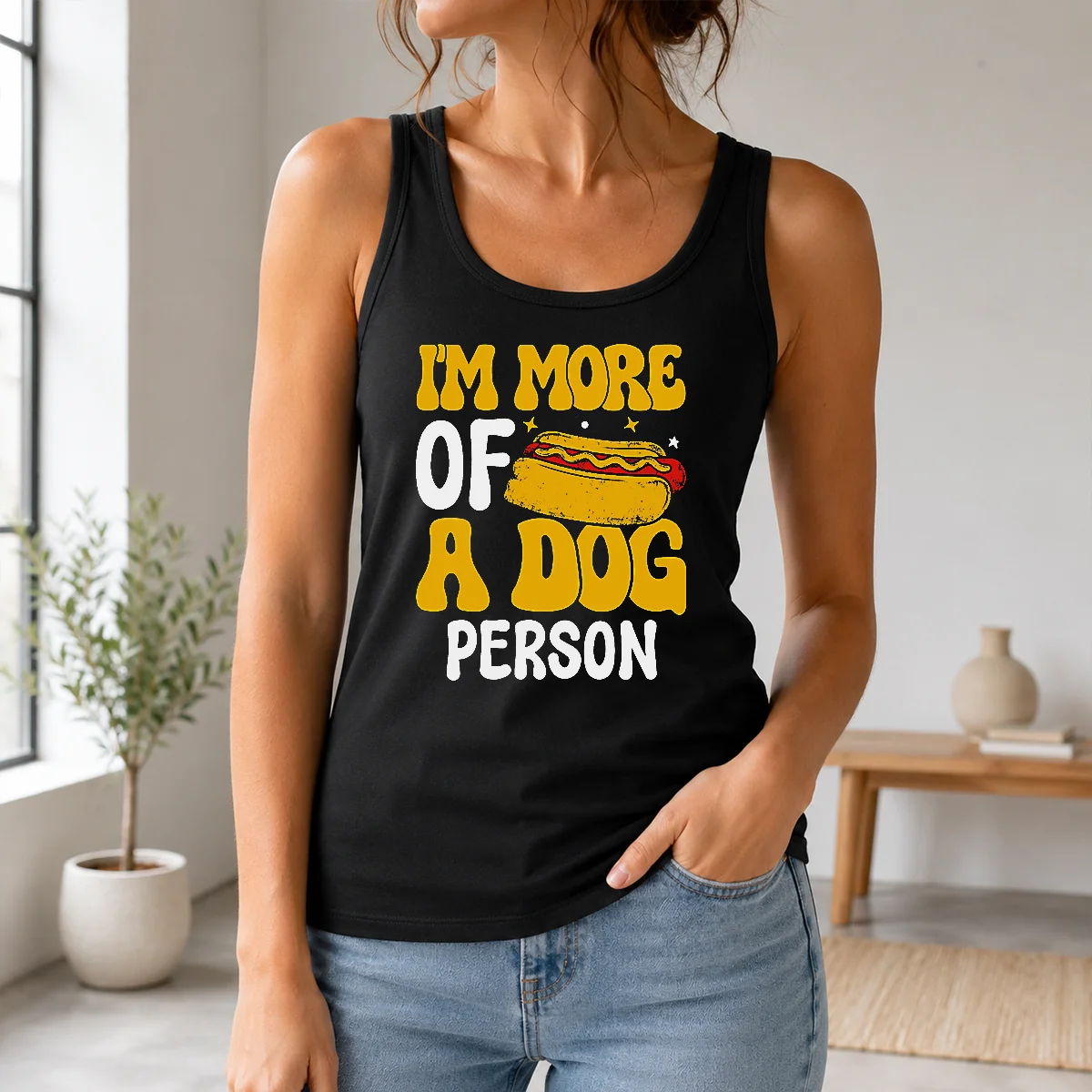 Good Hotdog Lover I'm More A Dog Person Shirt - Image 3