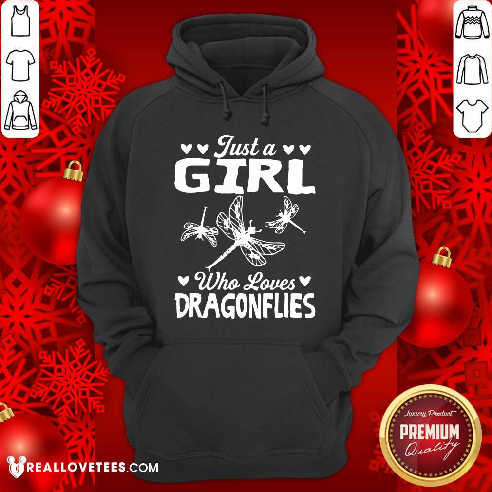 Just A Girl Who Loves Dragonflies Shirt - Image 2