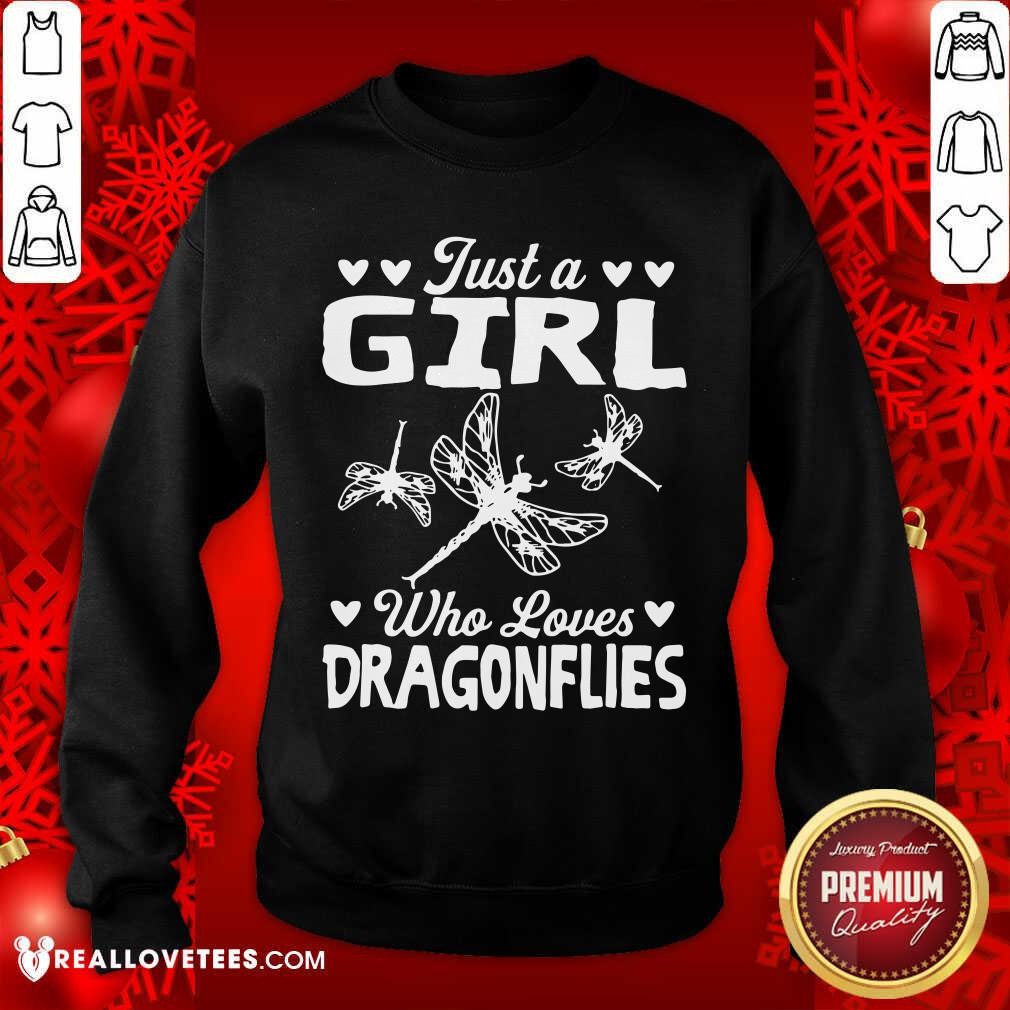 Just A Girl Who Loves Dragonflies Shirt - Image 5