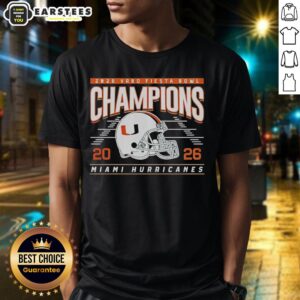 Good 2026 Fiesta Bowl Champions Miami Hurricanes Helmet Classic T-Shirt