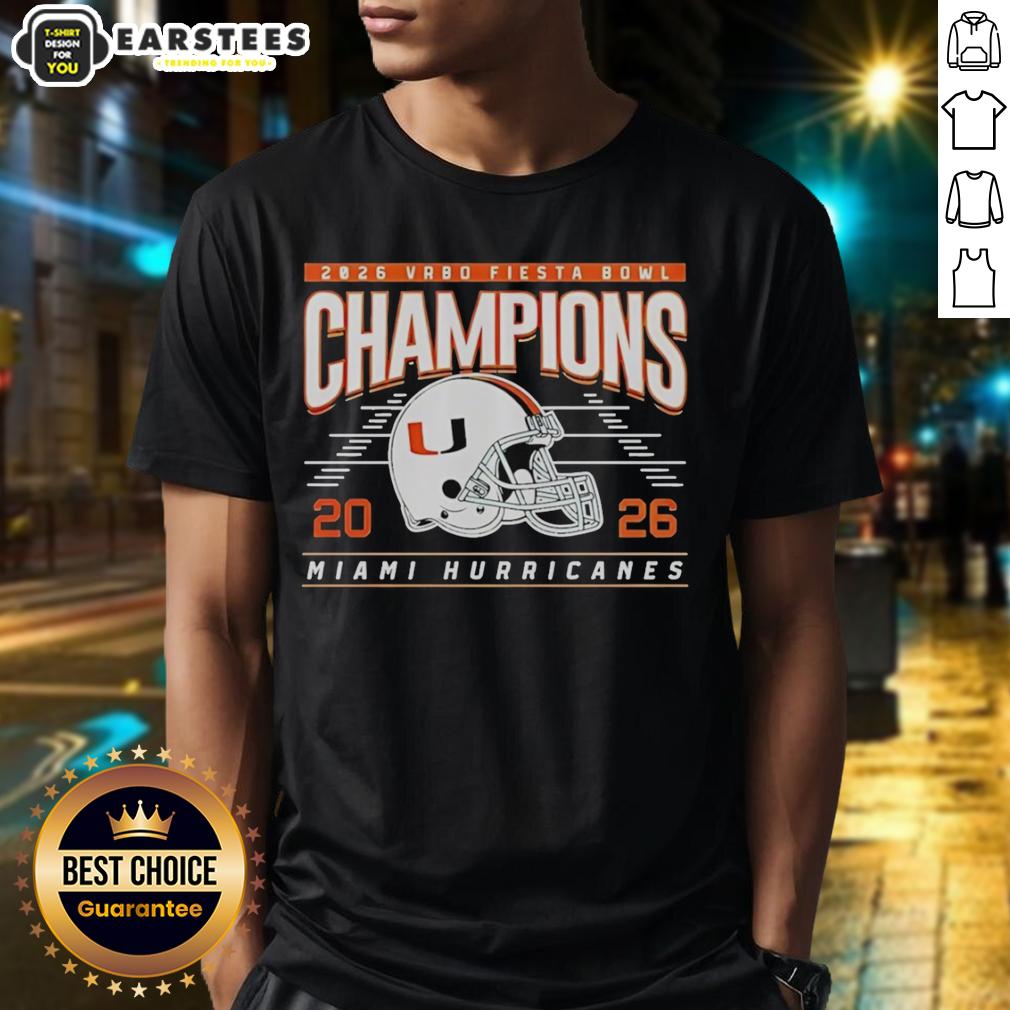 Good 2026 Fiesta Bowl Champions Miami Hurricanes Helmet Classic T-Shirt