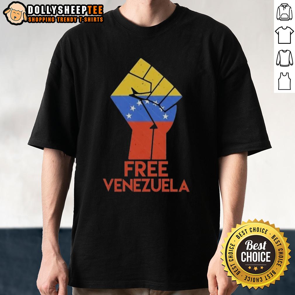 Hot Free For Venezuela Hand Fist T-Shirt