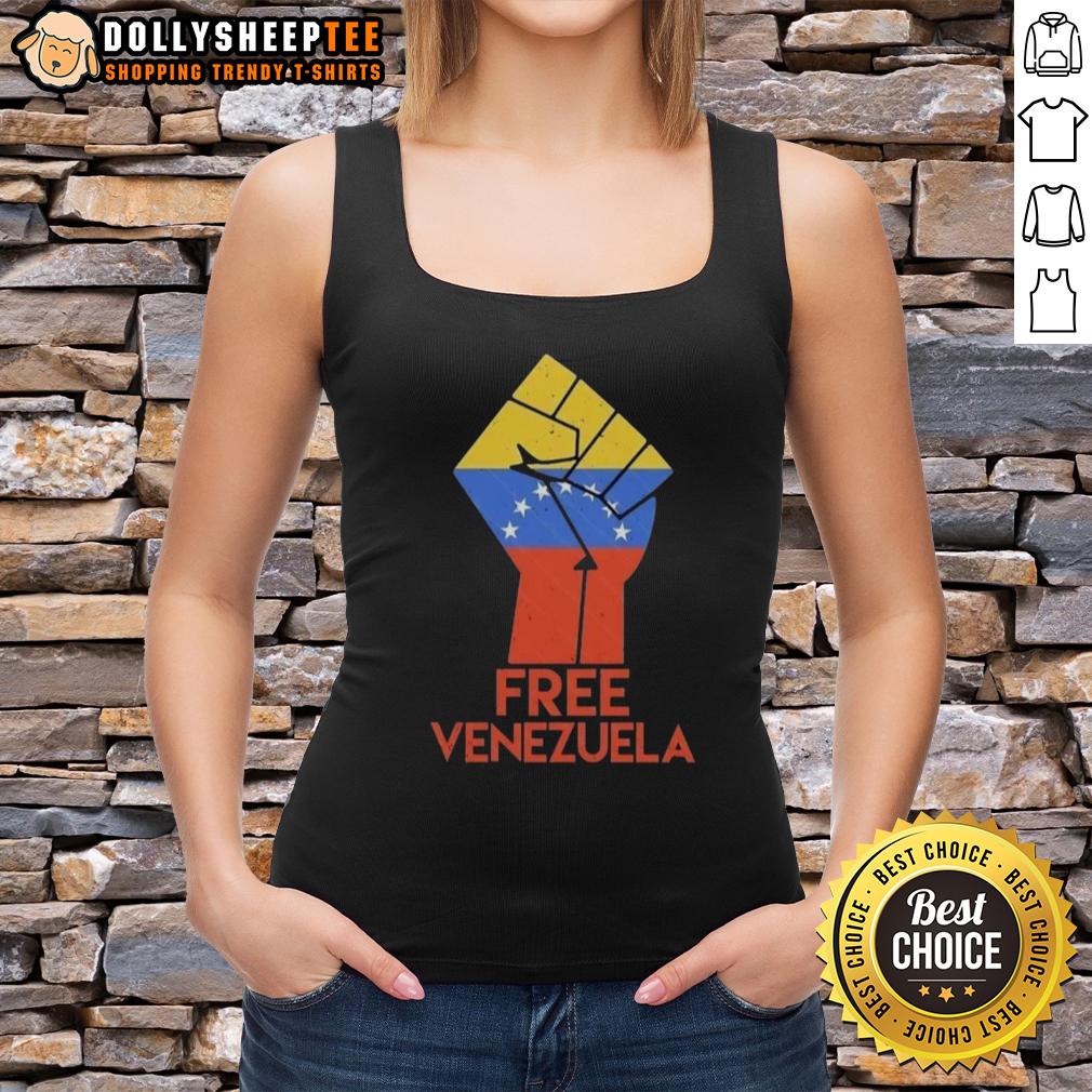 Hot Free For Venezuela Hand Fist T-Shirt - Image 4