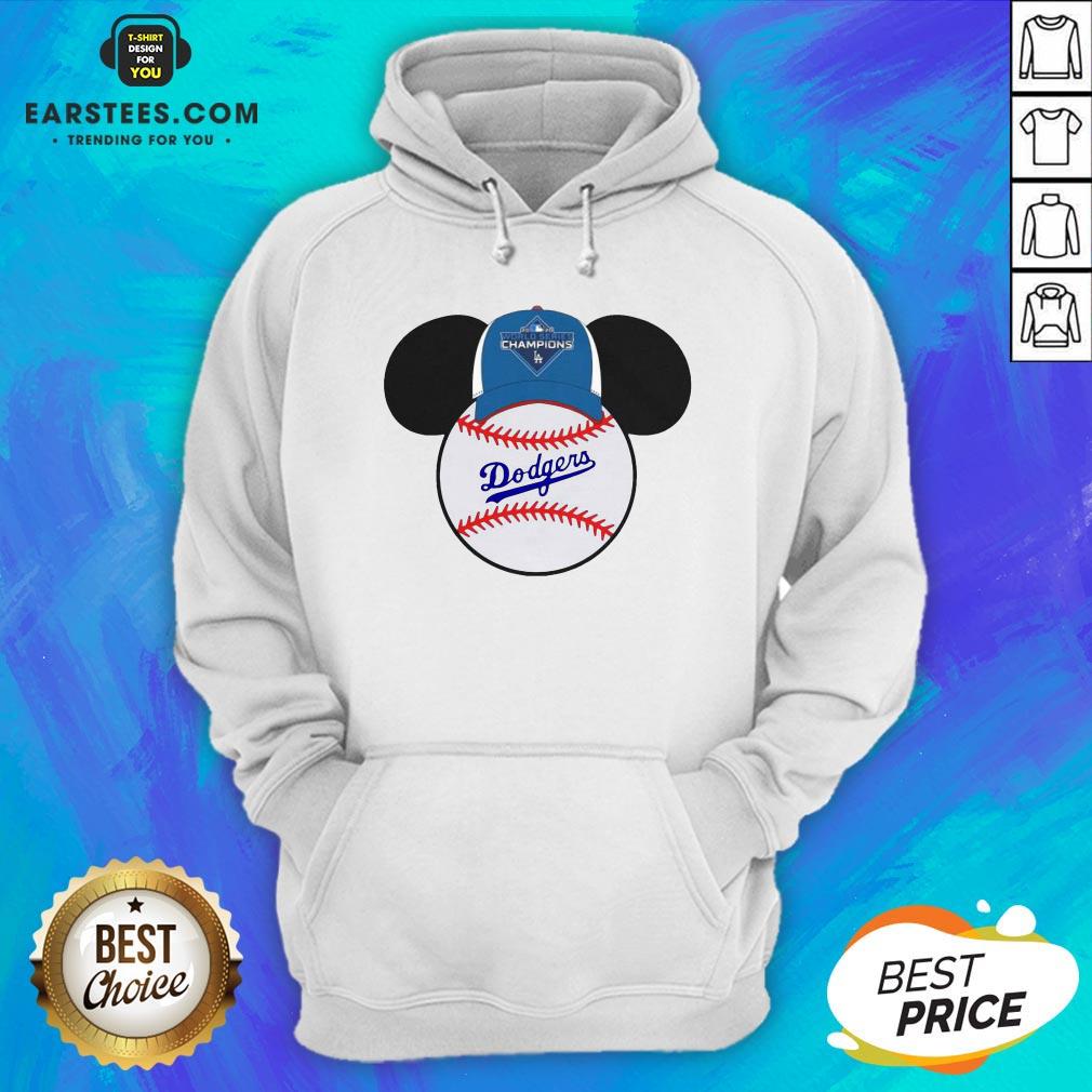 Hot L.A Dodgers Mickey Mouse Champions 2020 T-Shirt - Image 2