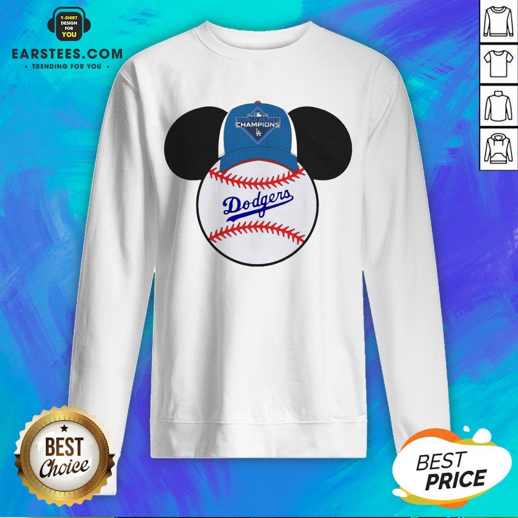 Hot L.A Dodgers Mickey Mouse Champions 2020 T-Shirt - Image 5