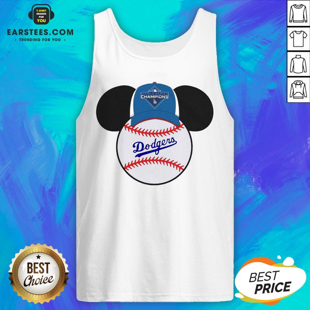 Hot L.A Dodgers Mickey Mouse Champions 2020 T-Shirt - Image 4