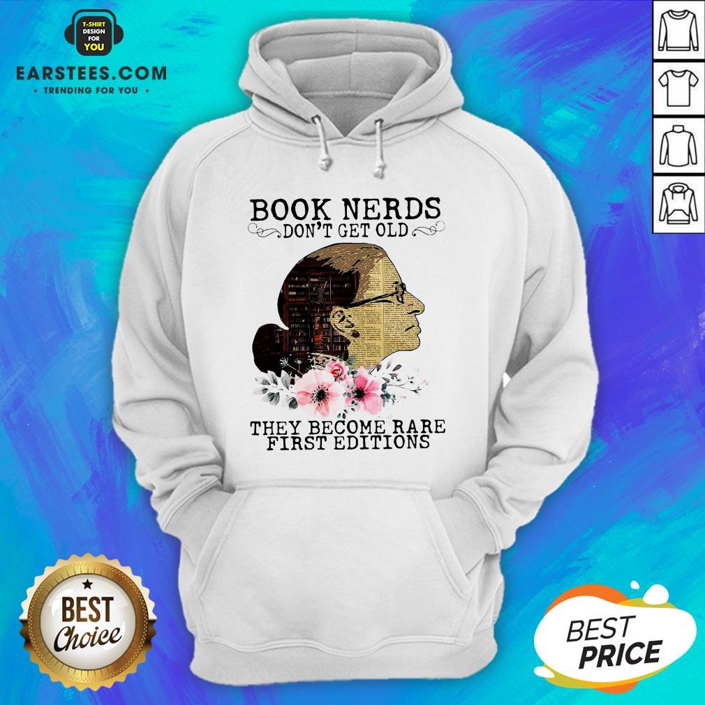 Pretty RBG Notorious Book Nerds Don’t Get Old They Become Rare First Editions Shirt - Image 2